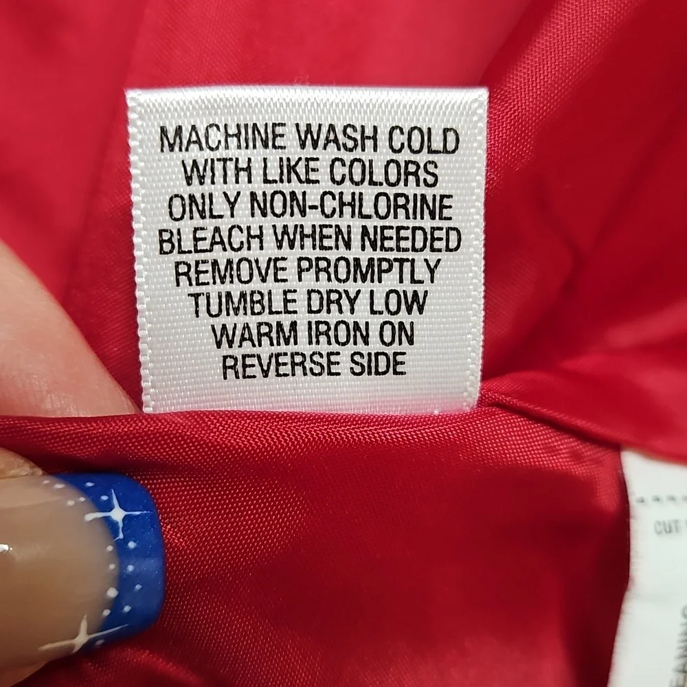 Red Microfiber Jacket Size 20
